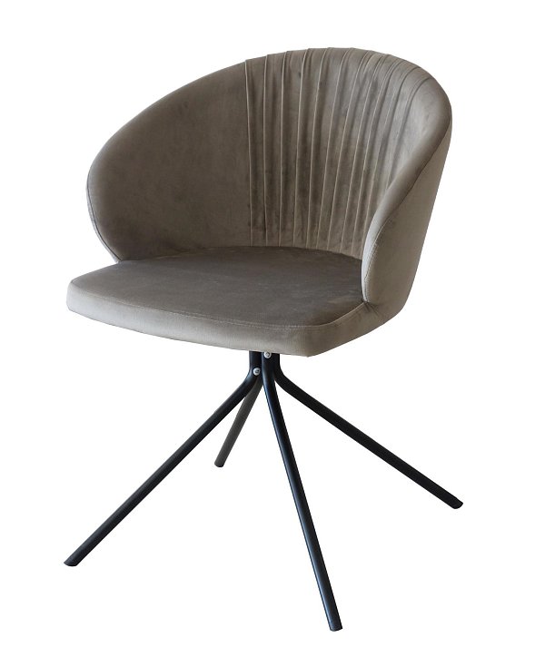 Стул Verona Round вращающийся табачно-серый Bradex Home FR 0248