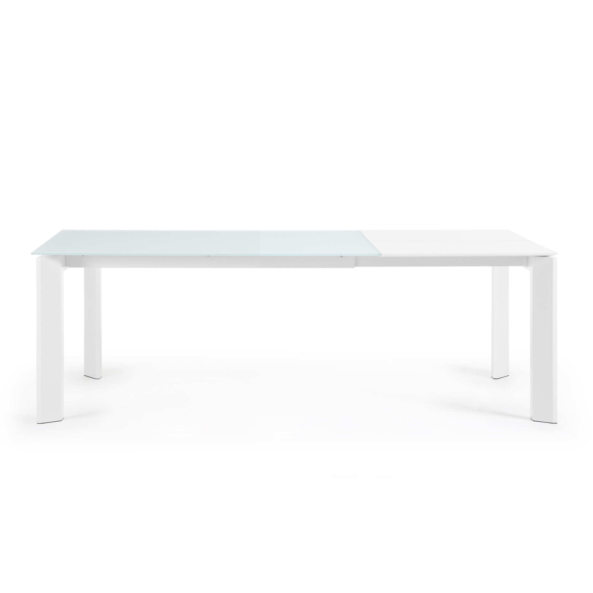 ATTA Стол 160 (220) x90 белое стекло La Forma (ex Julia Grup)