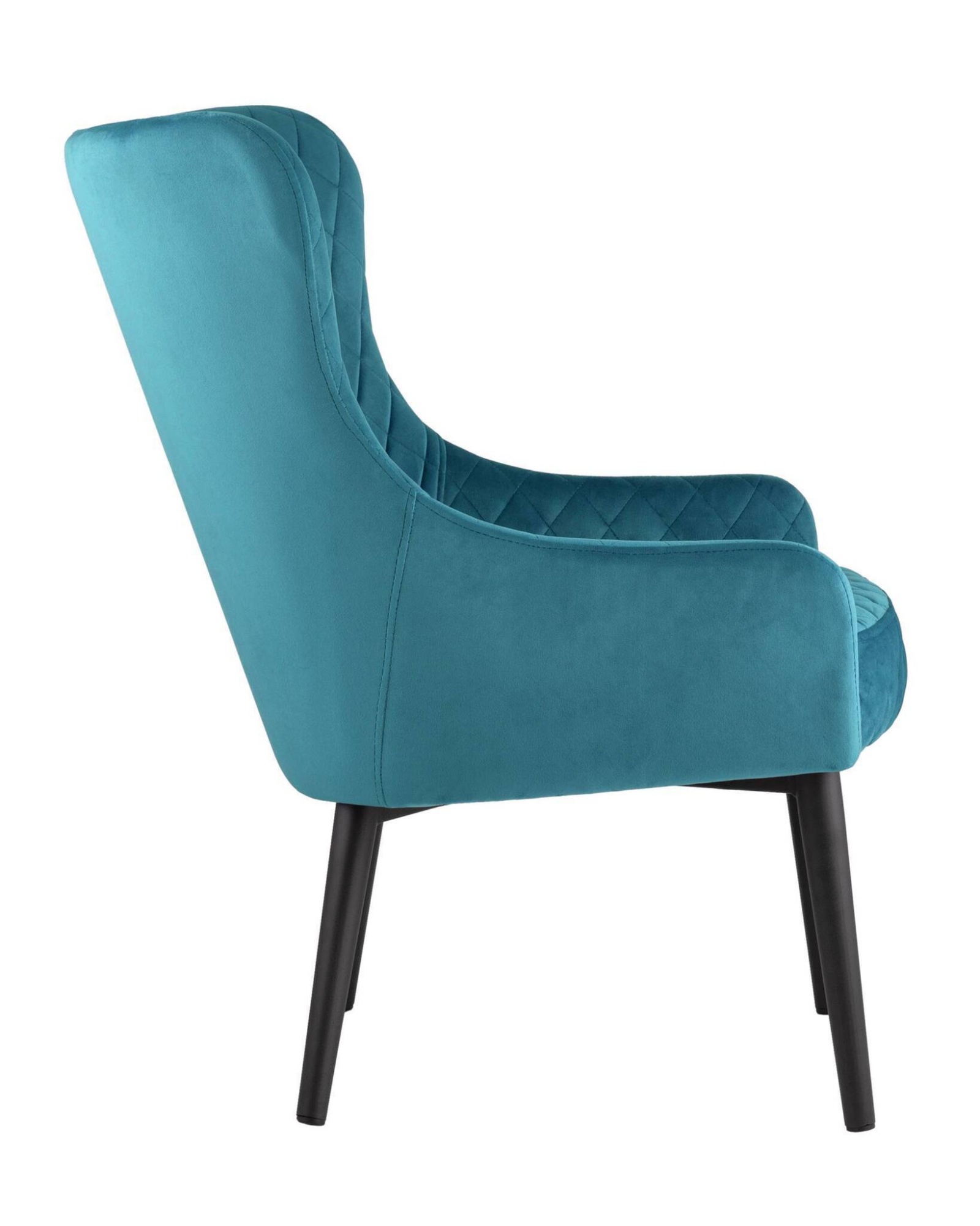 Кресло Ститч велюр темно-бирюзовый Stool Group