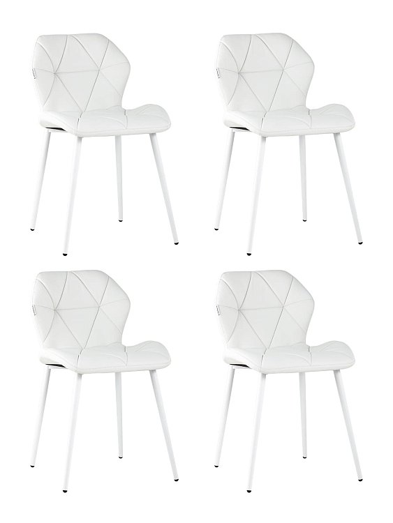 Стул Эдвин экокожа белый 4 шт Stool Group