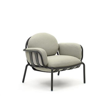 Уличное кресло Joncols с бежевой обивкой и серым алюминием La Forma (ex Julia Grup)