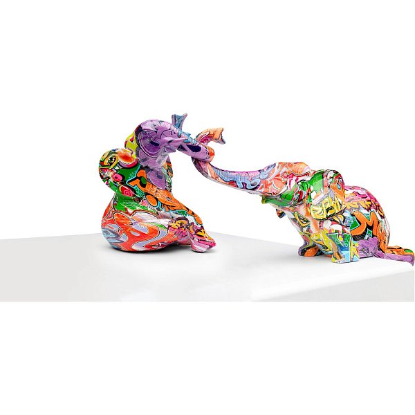Фигура декоративная Elefant Zirkus Graffit (2/Set) KARE 57263