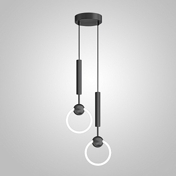 Подвесной светильник FINNUR RING DUO D15 Black by ImperiumLoft