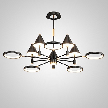 Потолочная люстра GISBERT D110 Black by ImperiumLoft