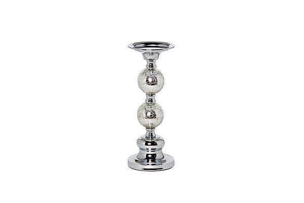 Подсвечник металлический со стеклом Garda Decor 22-86642S