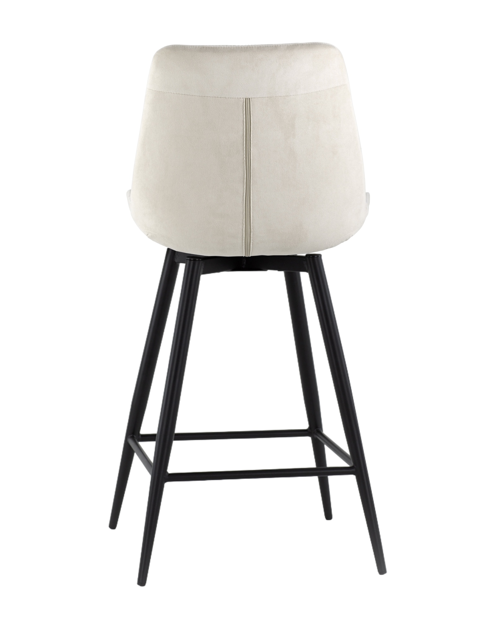 Стул полубарный Флекс с поворотным механизмом велюр бежевый Stool Group