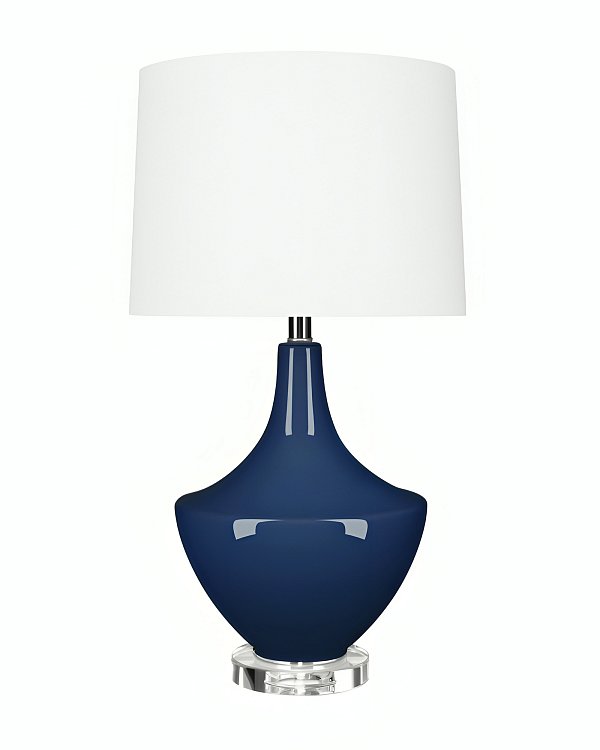 Синяя настольная лампа Милис Louvre Home LHLTL31018CLM