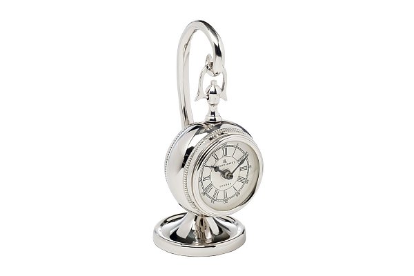 Часы настольные круглые на подвесе (хром) Garda Decor 79MAL-5299-34NI