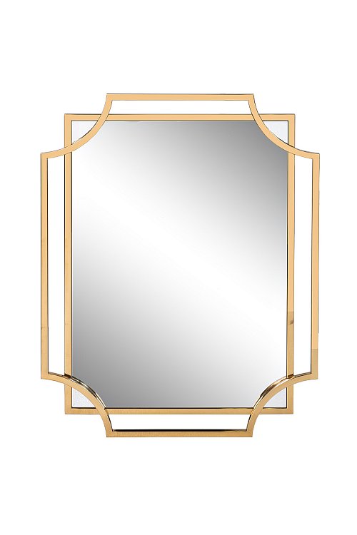 Зеркало прямоугольное в раме цвет золото Garda Decor KFE1150/2