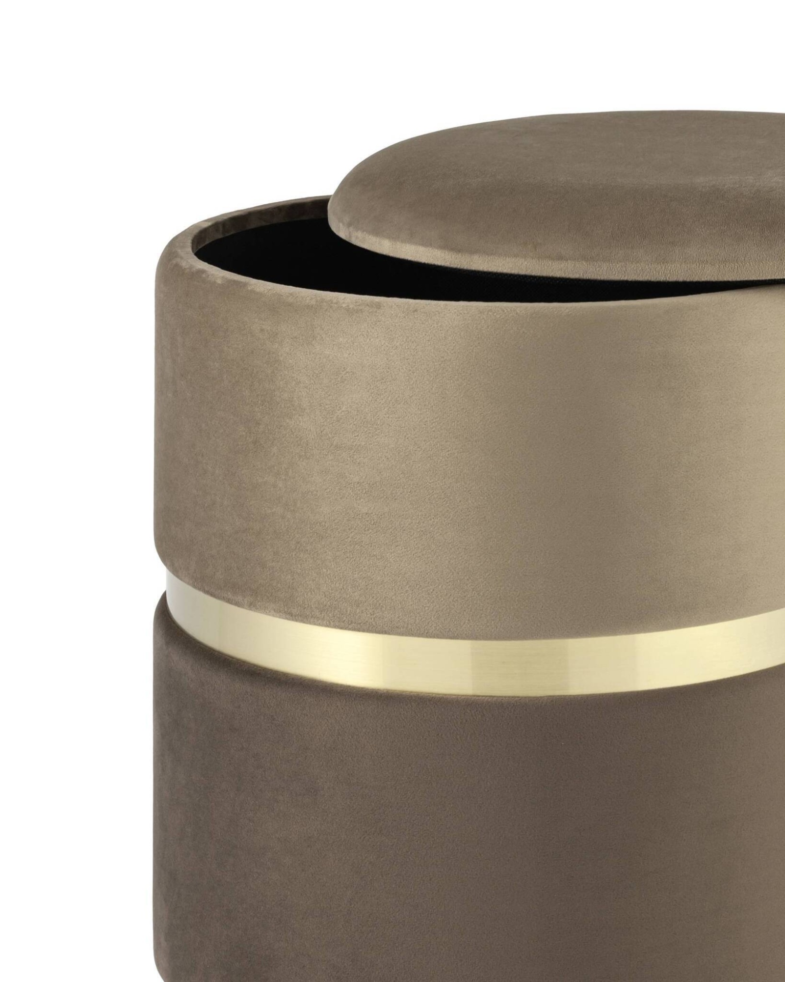 Пуф Кэрри с ящиком велюр коричневый Stool Group