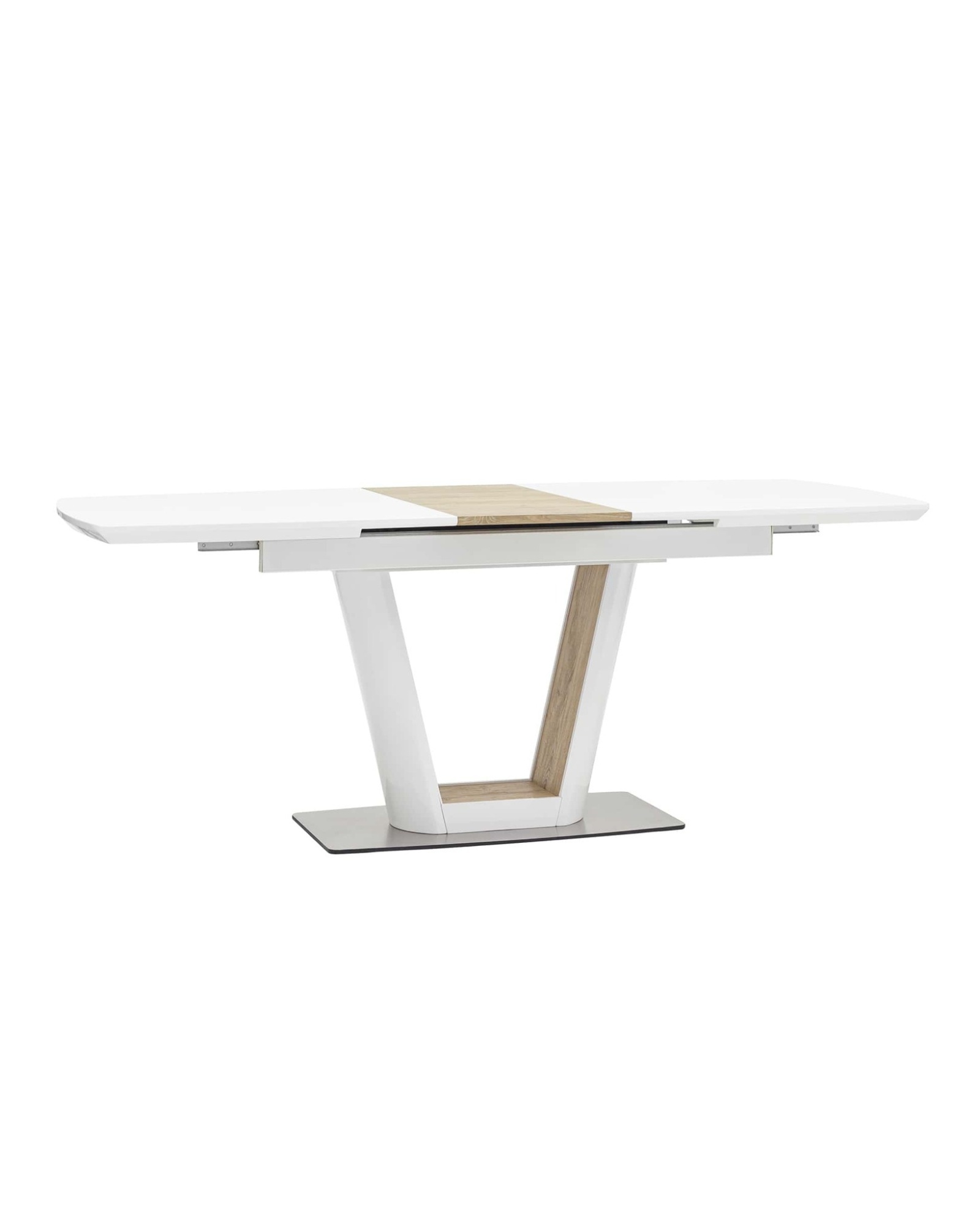 Стол обеденный Атланта раскладной 160-200*90 глянцевый белый Stool Group