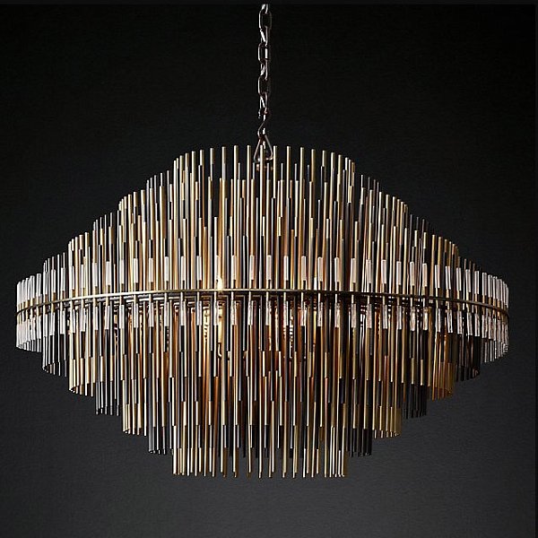 Люстра Restoration Hardware Emile Round 42" Burnished Brass