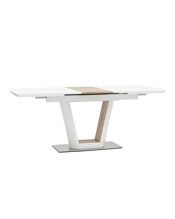 Стол обеденный Атланта раскладной 160-200*90 глянцевый белый Stool Group