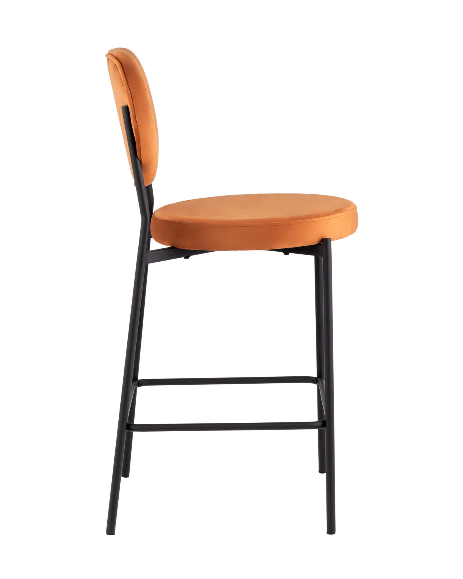 Стул полубарный Барбара NEW велюр терракотовый Stool Group