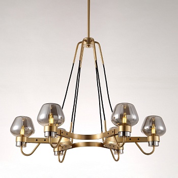 Люстра MONTALEMBERT by Studios 6 lamps Gold/Smoky by ImperiumLoft