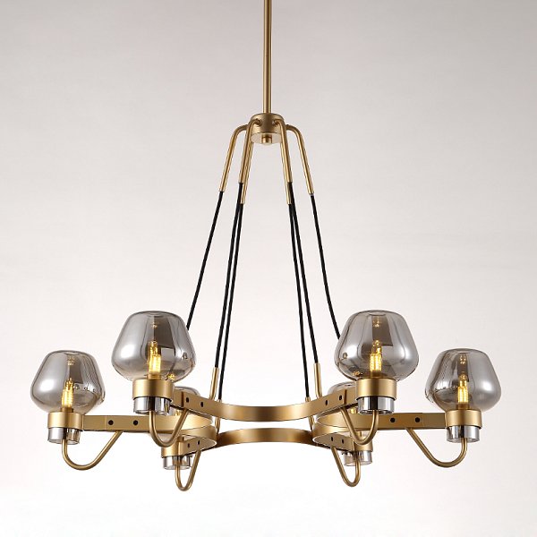 Люстра MONTALEMBERT by Studios 8 lamps Gold/Smoky by ImperiumLoft