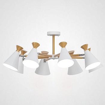 Люстра на штанге OLA D90,5 White by ImperiumLoft