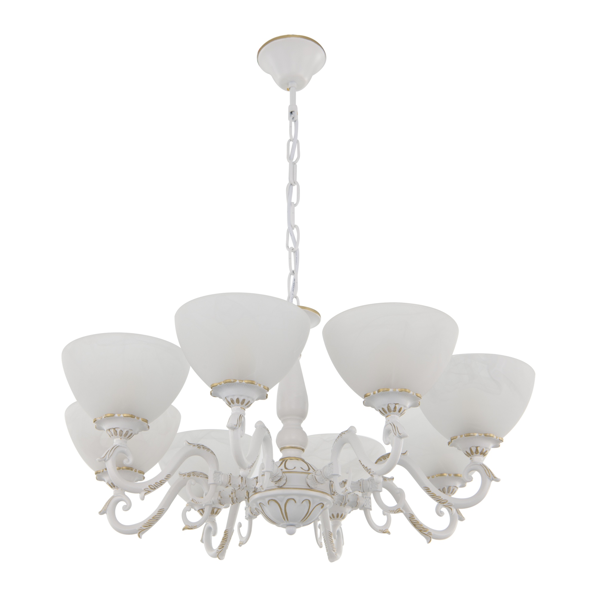 Люстра с плафонами 340518/8 WT+G Arte Milano