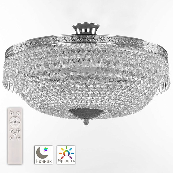 Люстра светодиодная хрустальная 19011/55IV/LED-DIM Ni Bohemia Ivele Crystal