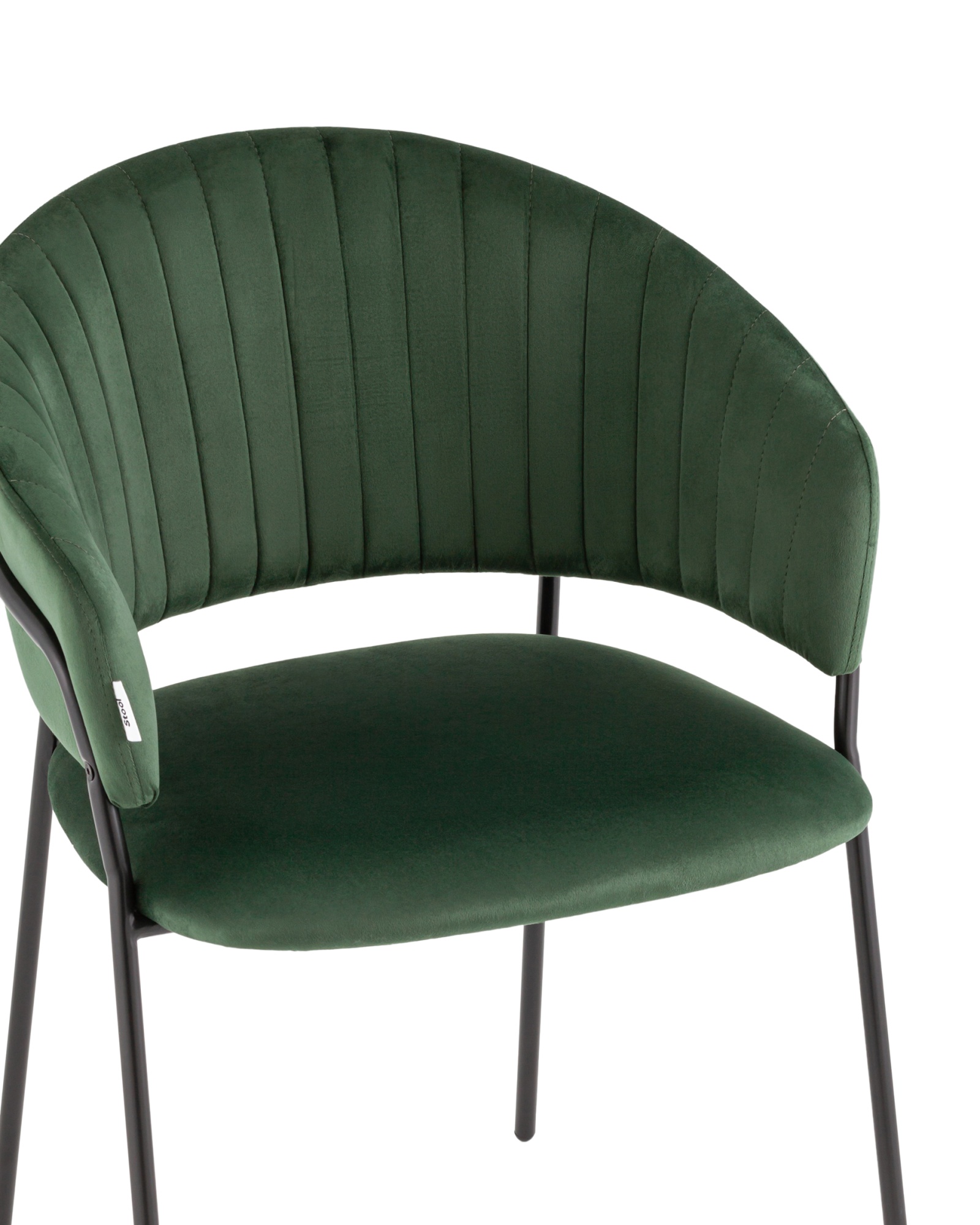 Стул Бруно велюр зелёный Stool Group