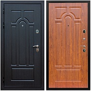 Дверь входная Graf Эврика МДФ 10 мм ФЛ-58 Венге / МДФ 6 мм ФЛ-58 Мореная береза