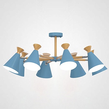 Люстра на штанге OLA D90,5 Blue by ImperiumLoft