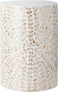 Столик акцентный с отделкой раковинами устриц Glasar 67-022