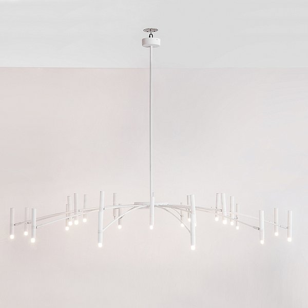 Люстра POP P40 Chandelier 24 lamps D130 Mod.B White by ImperiumLoft