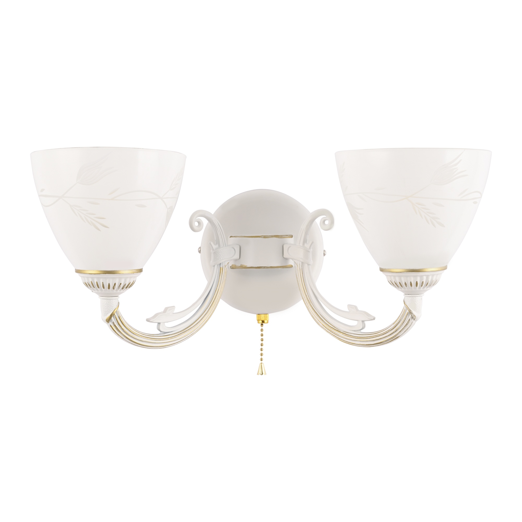 Бра с плафонами 343659/2W WT+G Arte Milano