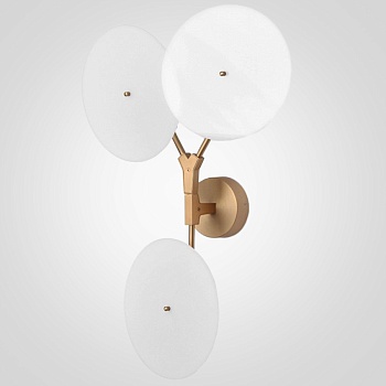 Бра White Disc Wall Lamp 3 лампы by ImperiumLoft