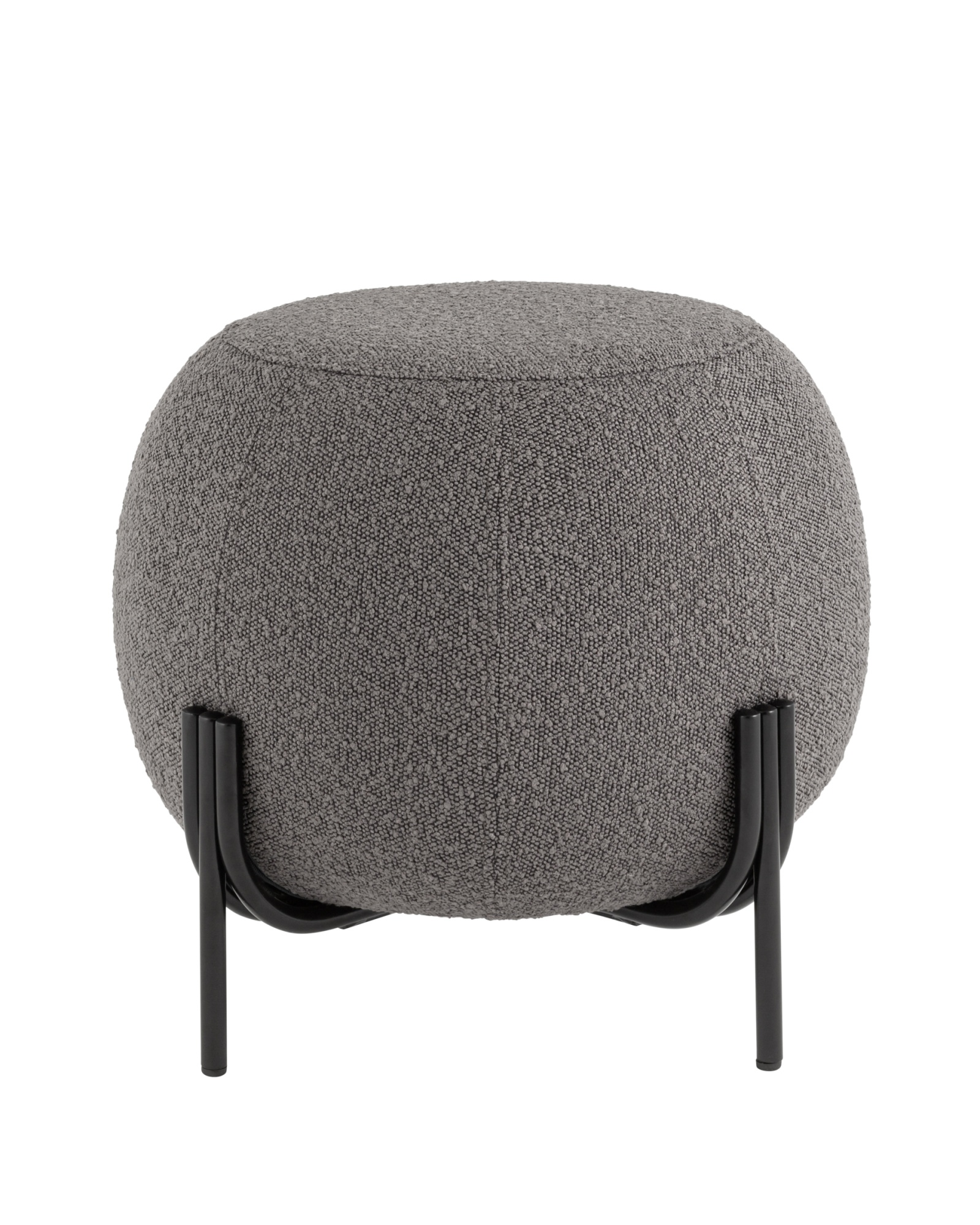 Пуф Флик букле тёмно-серый Stool Group