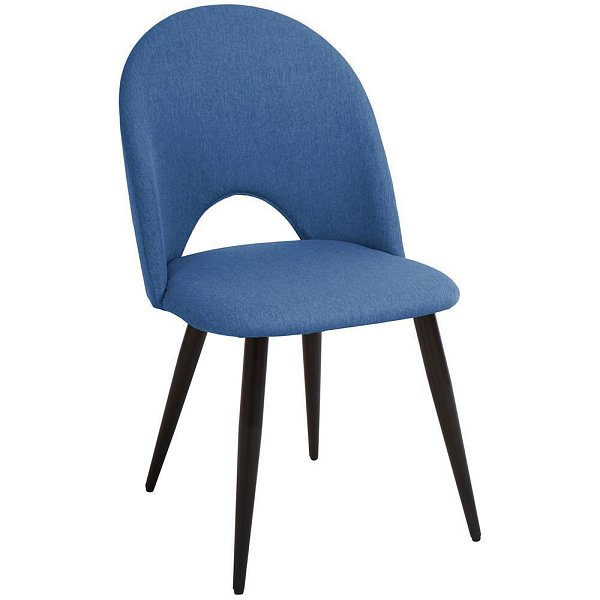 Стул Cleo голубой с черными ножками Bradex Home FR 0532