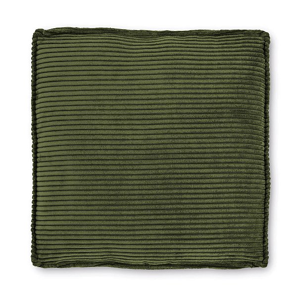 Blok Подушка из зеленого вельвета с широким швом 60 x 60 см La Forma (ex Julia Grup)