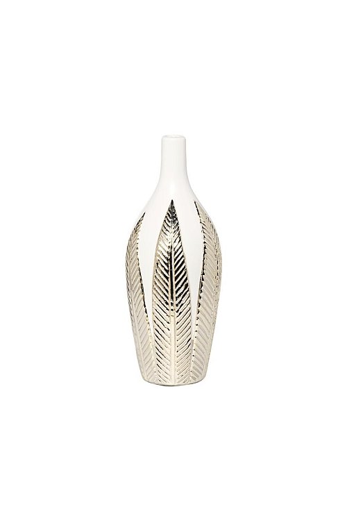Ваза белая с декором Garda Decor 18H2841-19