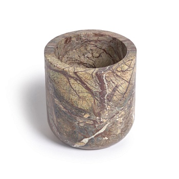 Стакан для зубных щеток Spalsh из бежевого мрамора La Forma (ex Julia Grup)