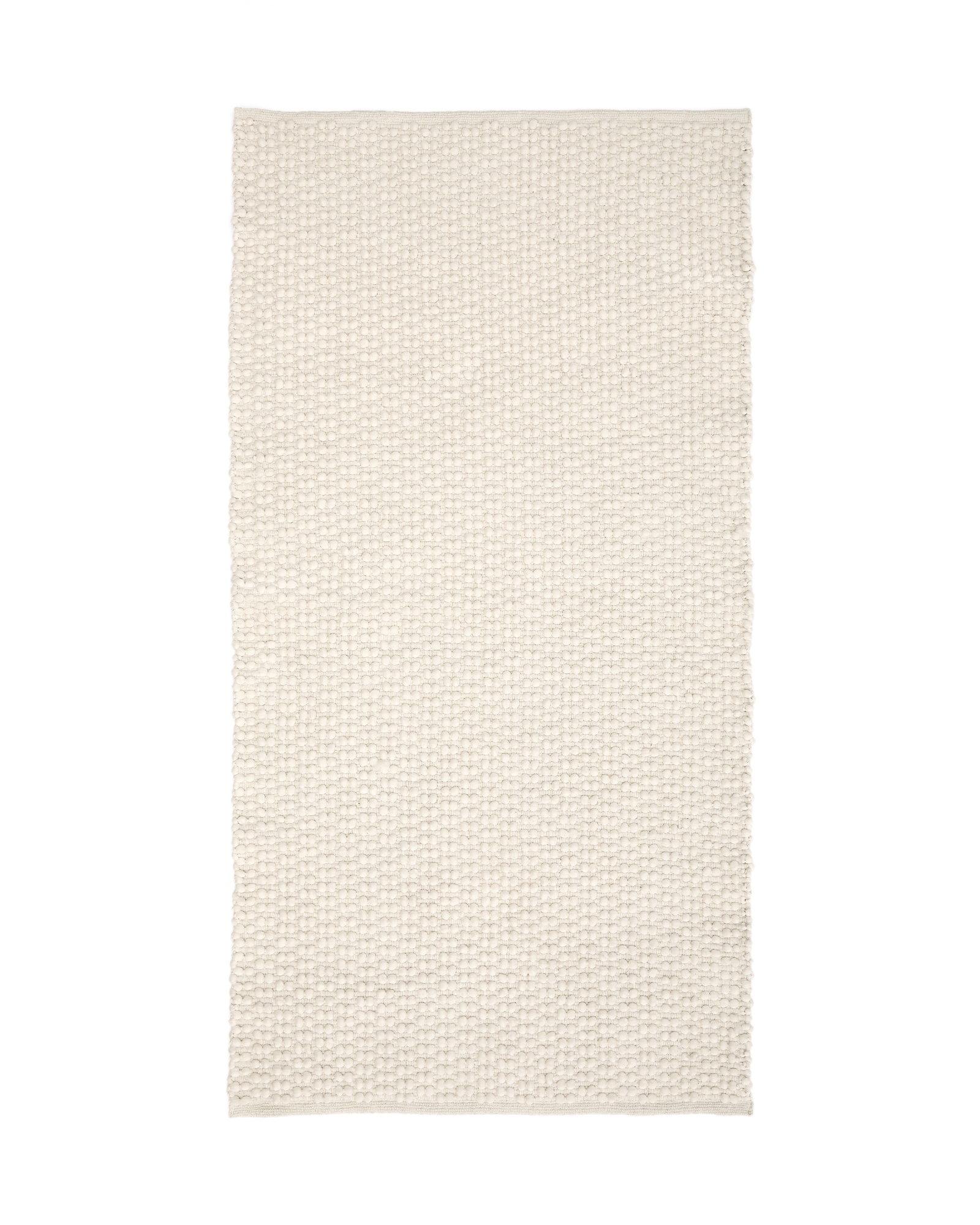 Ковер Mascarell из хлопка и полиэстера белого цвета 70 x 140 см La Forma (ex Julia Grup)