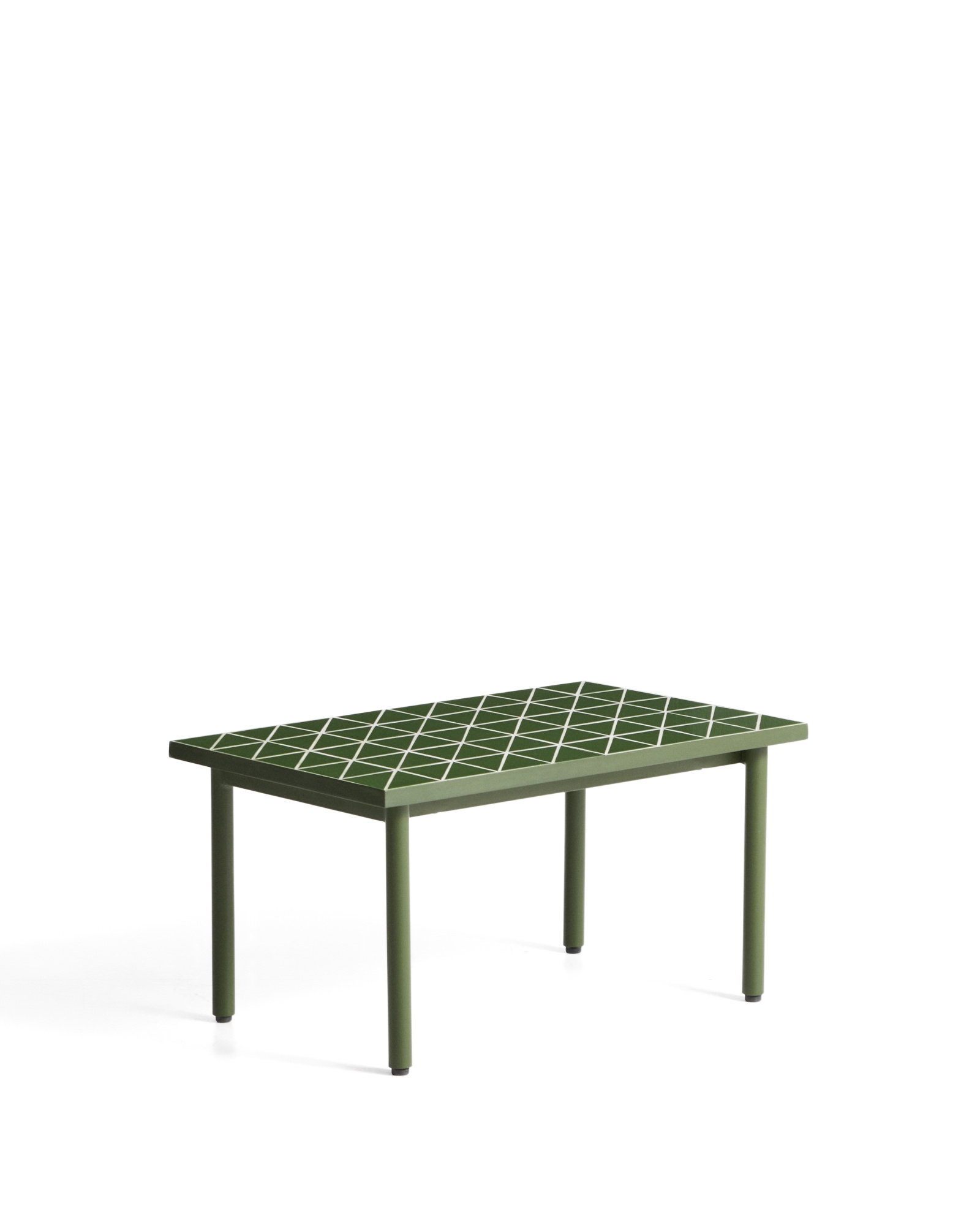 Уличный столик Maurina из зеленой стали с плиткой зеленого цвета 81 x 51 см La Forma 482019