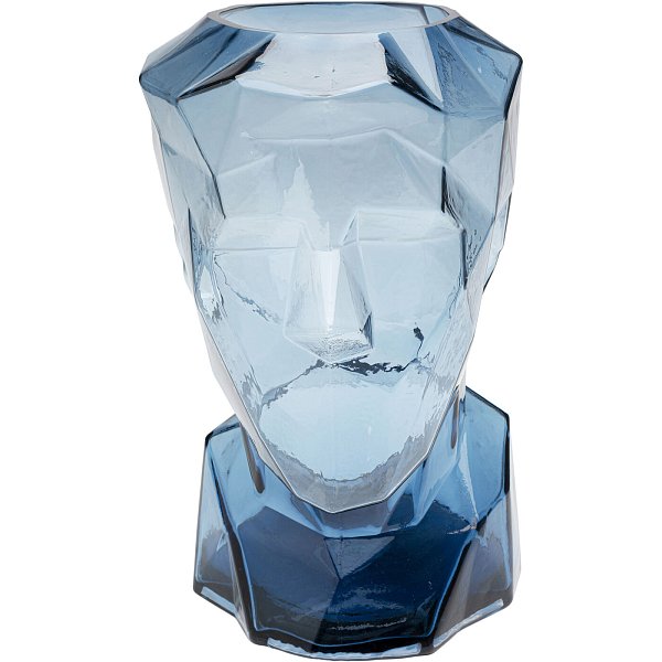 Ваза Prisma Face Blue 30 см KARE 56187