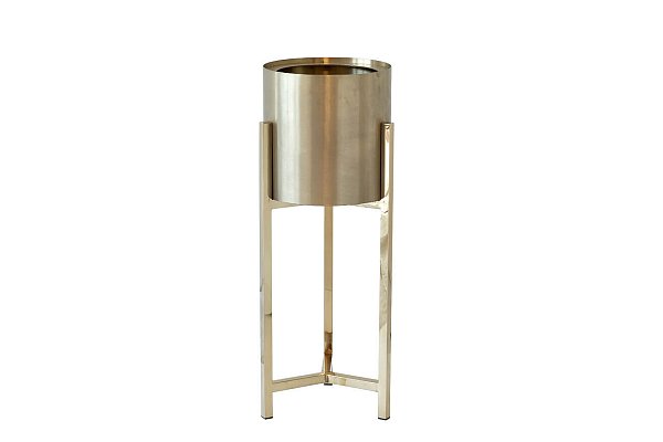 Кашпо металлическое на подставке (золото) Garda Decor 13RXFP3105L-GOLD