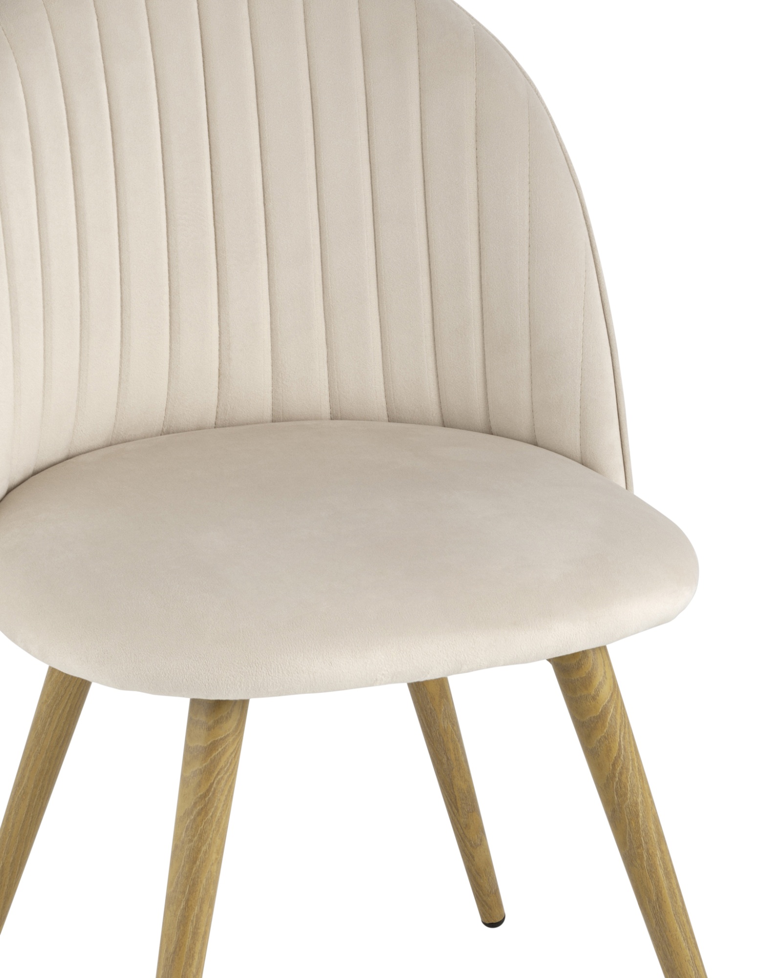 Стул Лион Страйпс велюр кремовый Stool Group