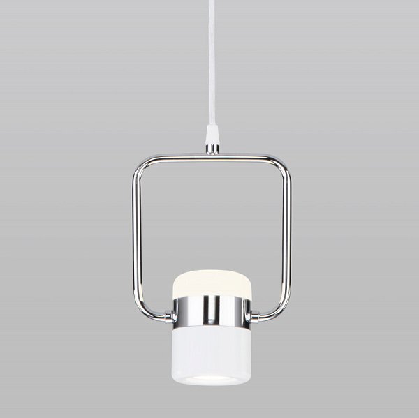 Подвесной светильник Eurosvet 50165/1 LED хром/белый