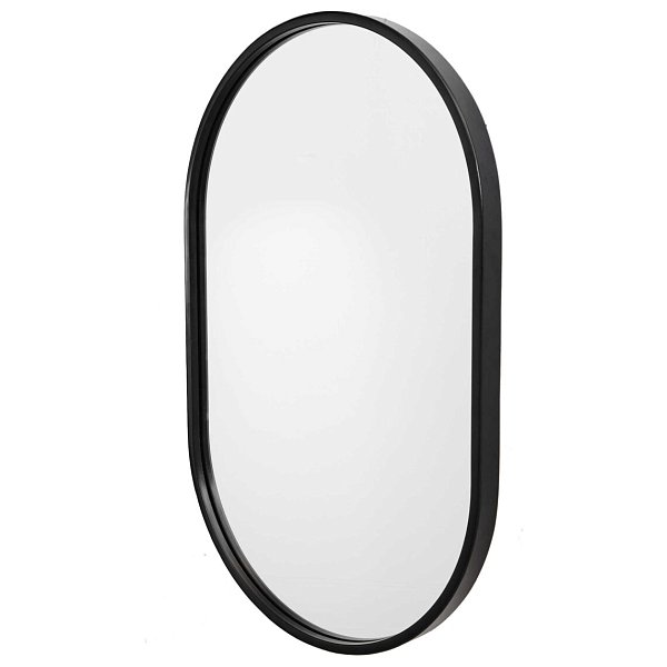 Чёрное настенное зеркало Хоггарт Louvre Home LHDWM020124RJ