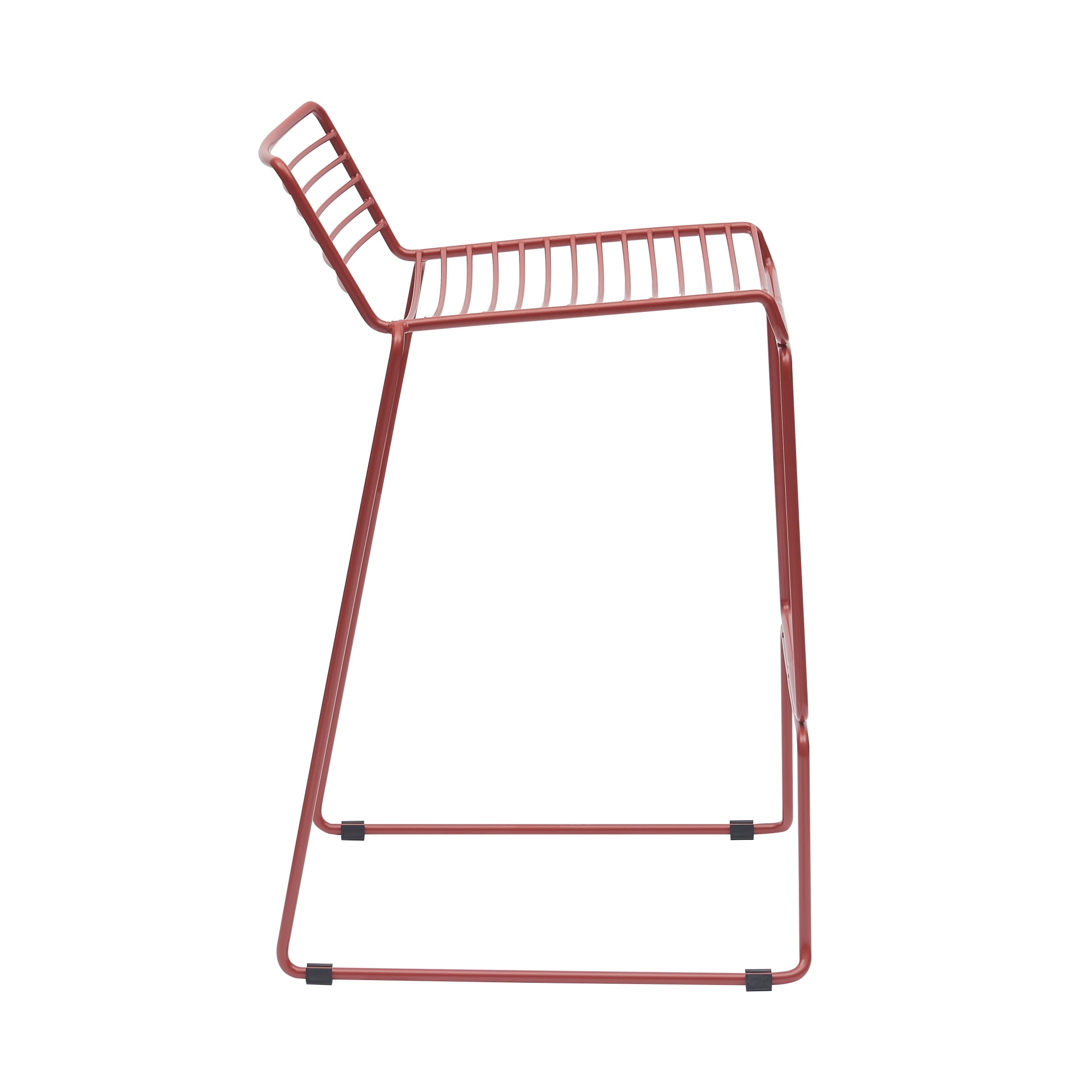 Стул полубарный Danny бордовый с подушкой Stool Group