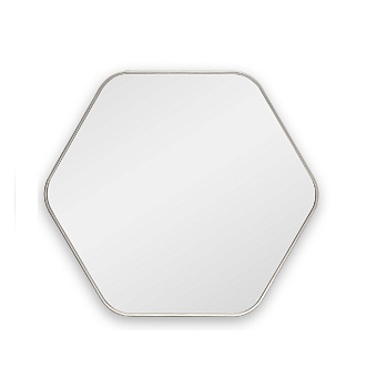 Hexagon S Silver Зеркало в тонкой раме Smal Art-Zerkalo SM154SL