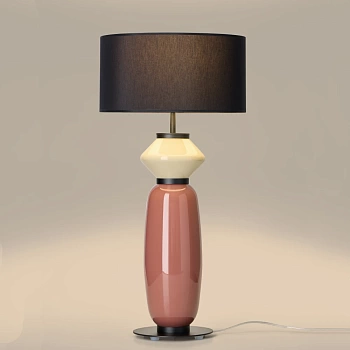 Настольная лампа Papi NAC142 Matt black с абажуром 801021/41 Aromas del Campo