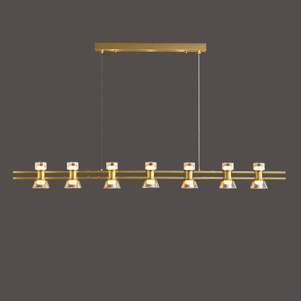 Подвесной светильник BLASIUS LONG L140 Brass by ImperiumLoft