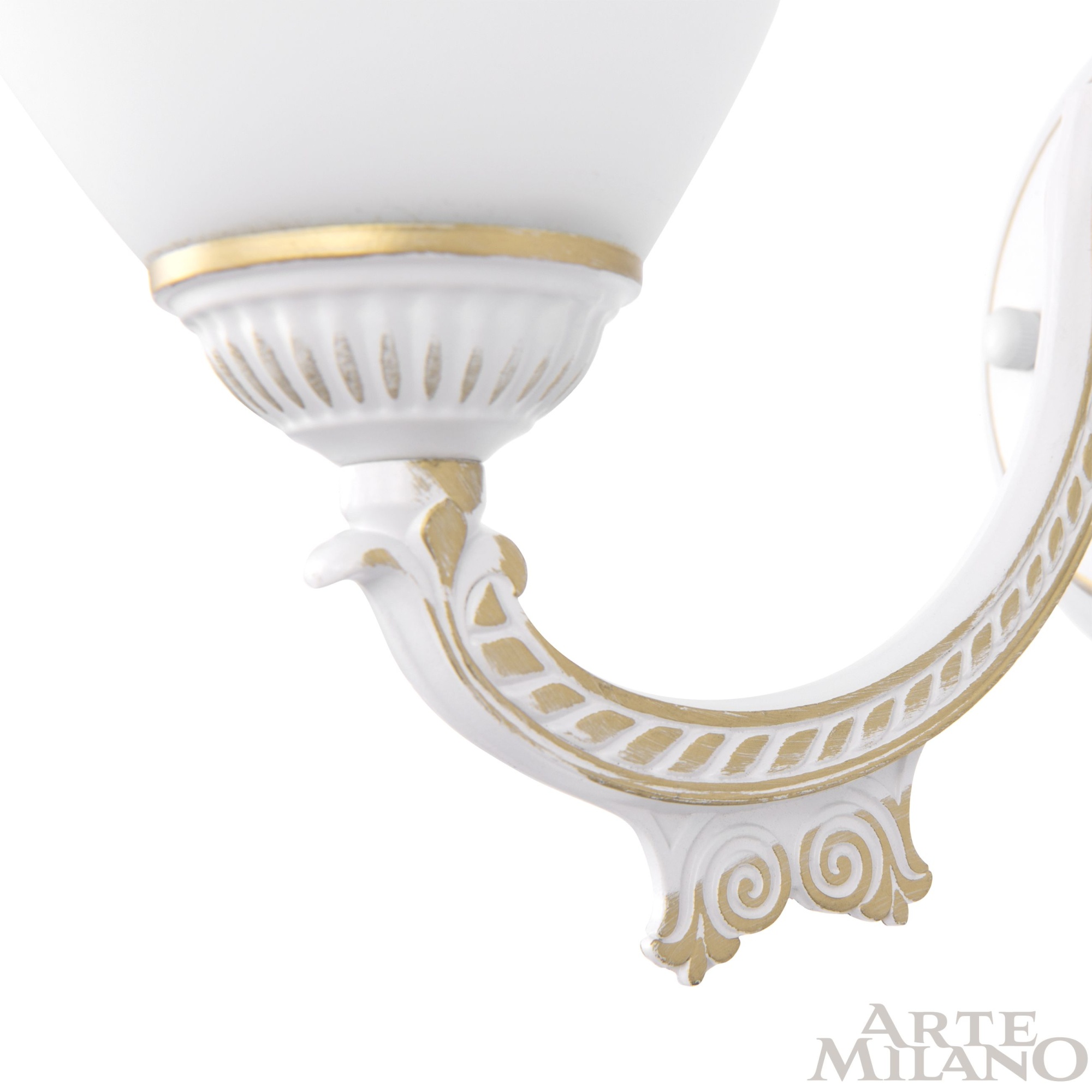 Бра с плафонами 342837/1W WT+G Arte Milano