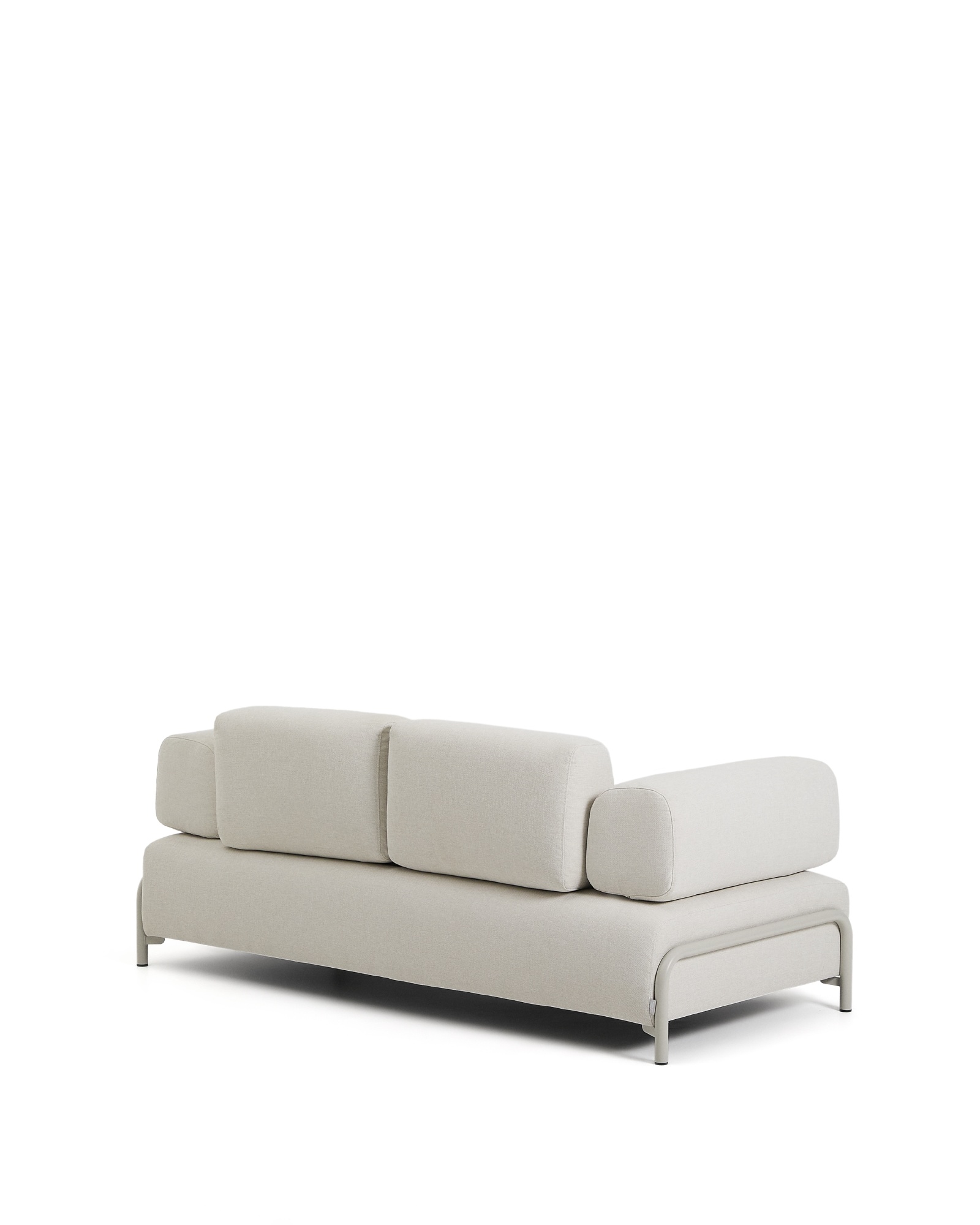 2-местный диван Compo из шенилла цвета экрю с бежевым каркасом, 200 см La Forma (ex Julia Grup)