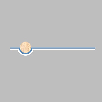 Настенный светильник VIRTUE L77 Blue by ImperiumLoft