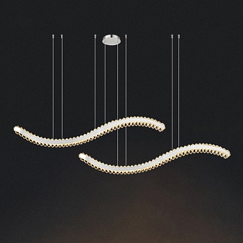 Подвесной светильник BERTOLDA W DUO A L120 Chrome by ImperiumLoft